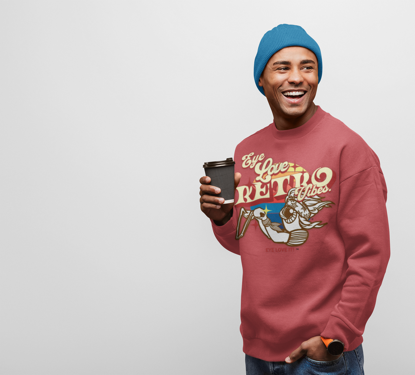 Vibes Retro Unisex Chopper Sweatshirt