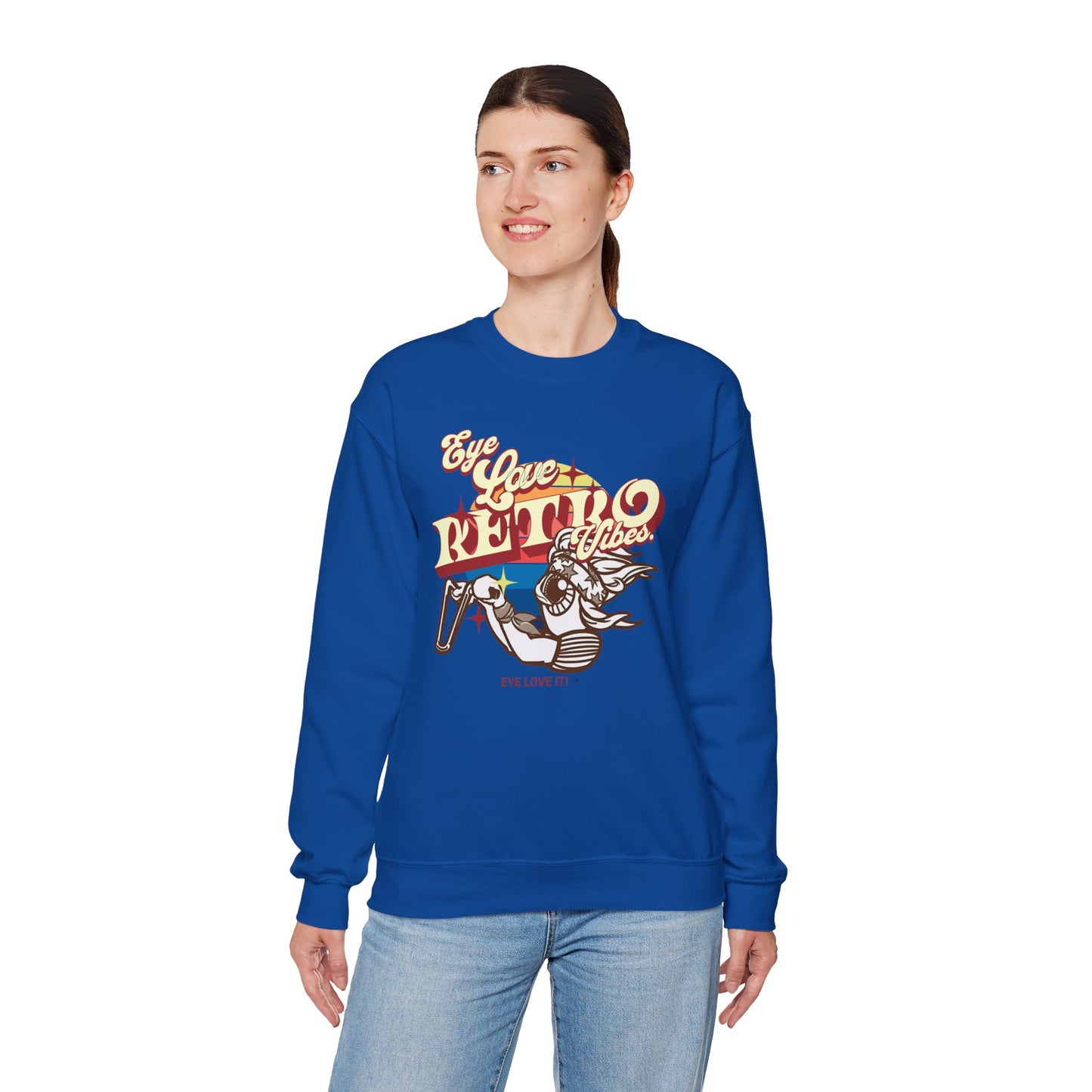 Vibes  Retro Unisex Chopper Sweatshirt