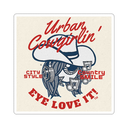 Urban Cowgirlin' Kiss-Cut Sticker