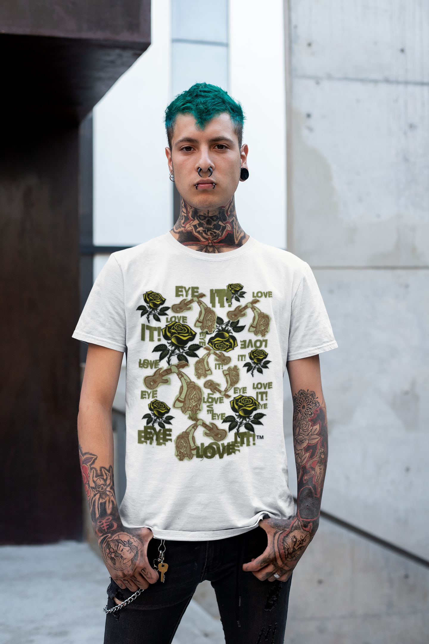 Eye Love It! All Over/Smashing It Unisex Cotton Tee