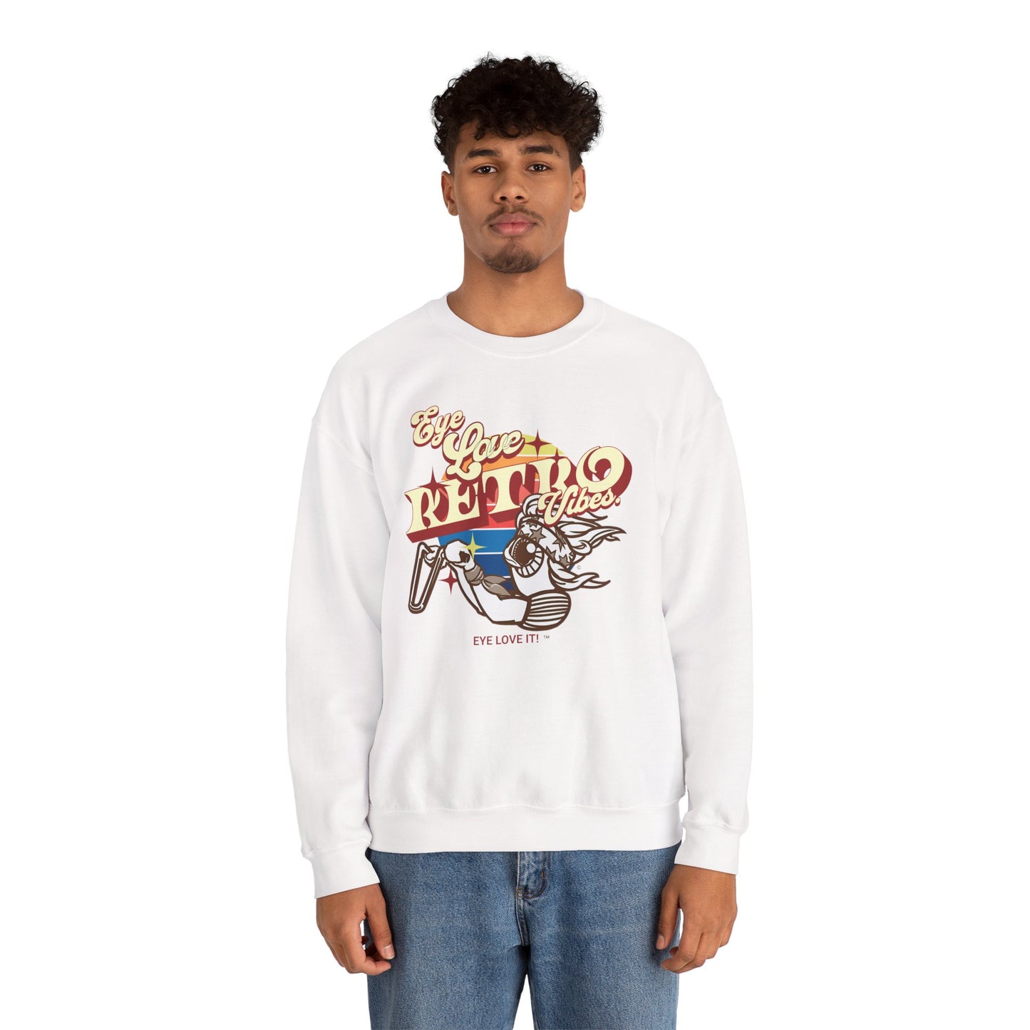 Vibes  Retro Unisex Chopper Sweatshirt