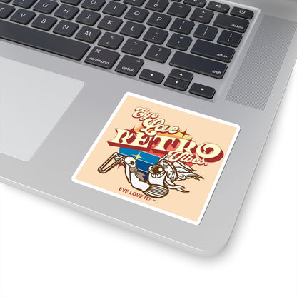 Vibes Retro Kiss-Cut Sticker