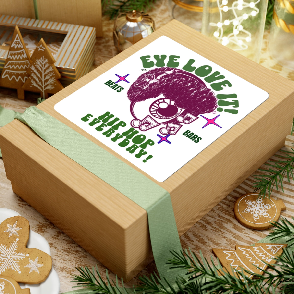 Hip Hop Everyday Kiss-Cut Sticker