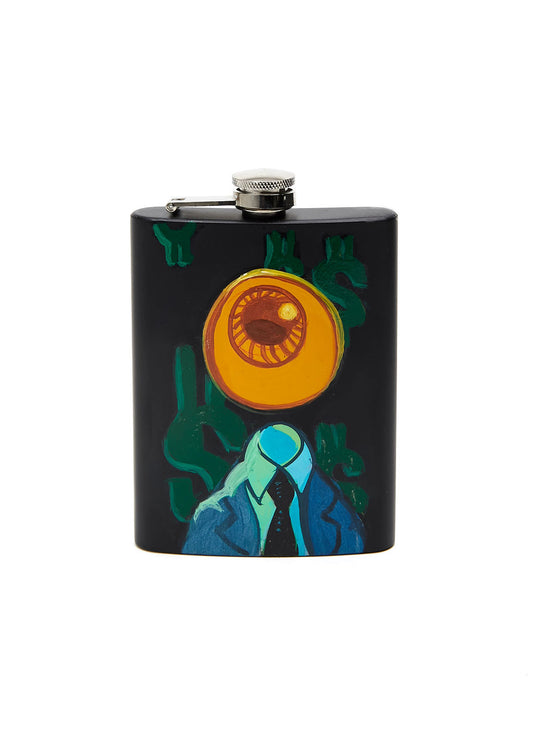 No Ceilings Hand-Detailed Flask
