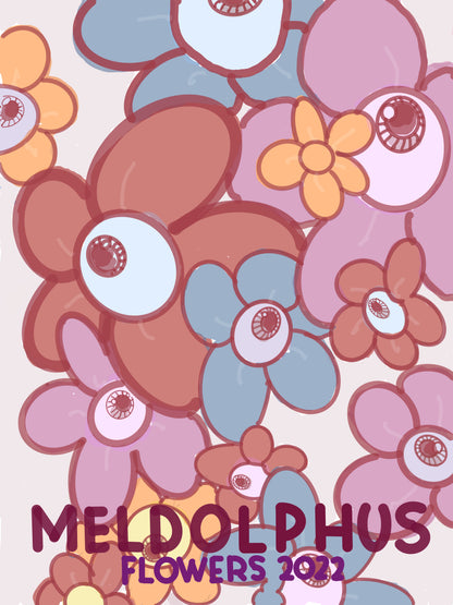 Flowers Signed Poster