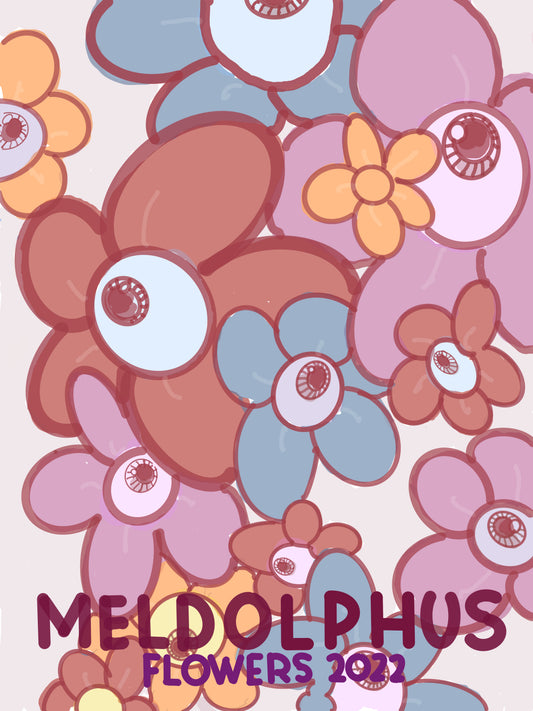 Flowers Signed Poster