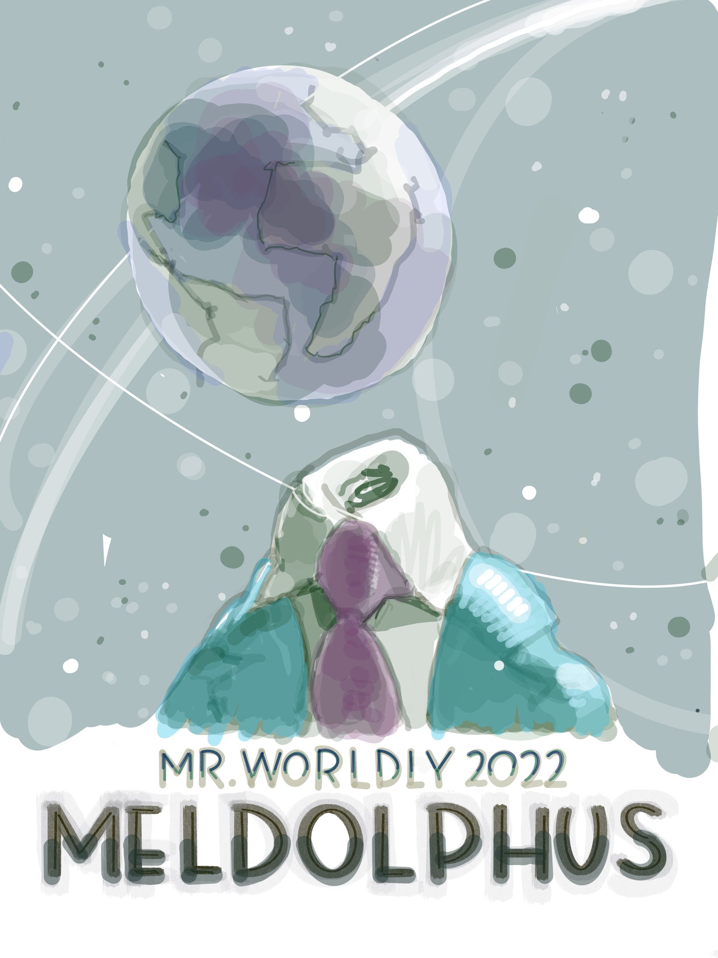 Mr Worldy Signed Poster