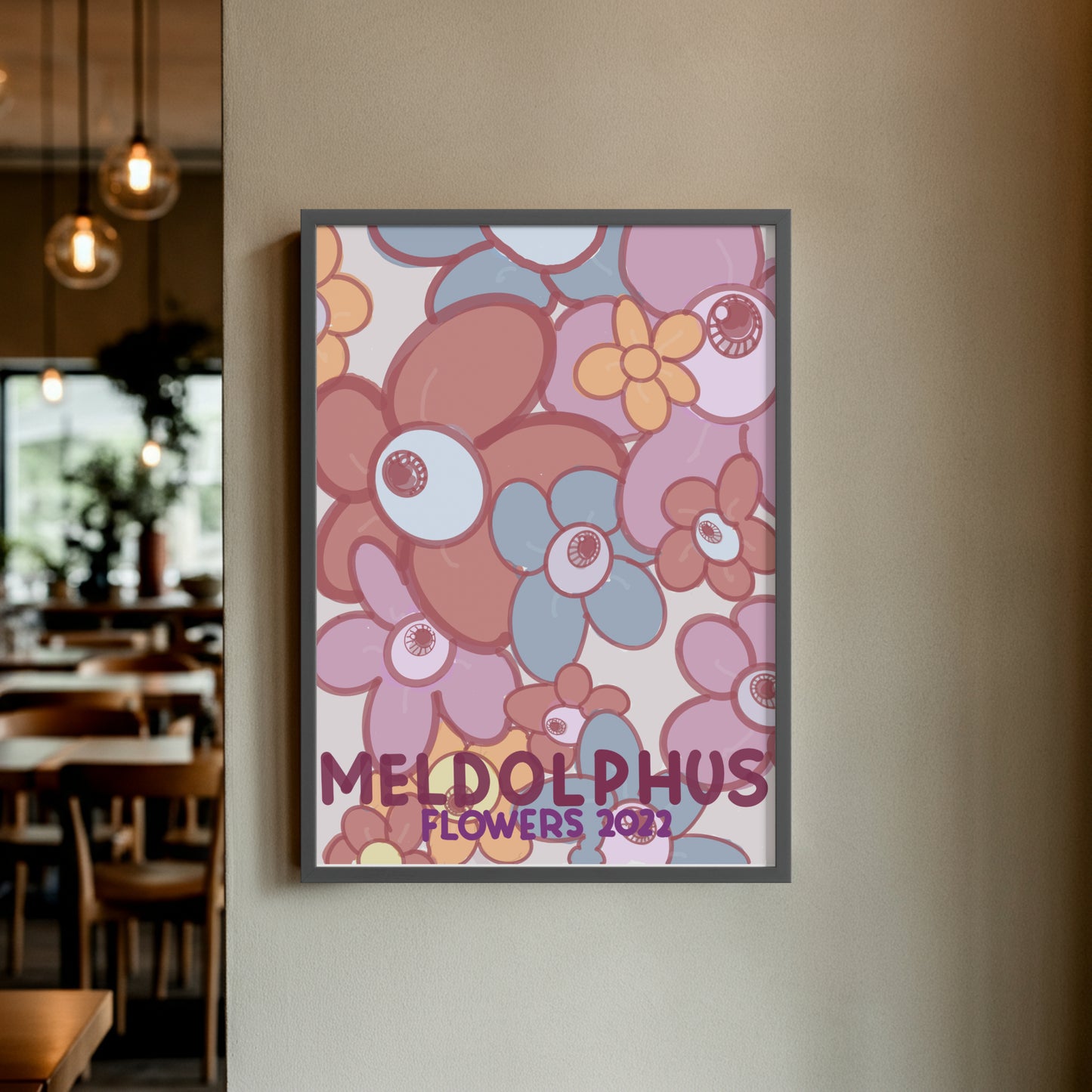 Flowers Signed Poster