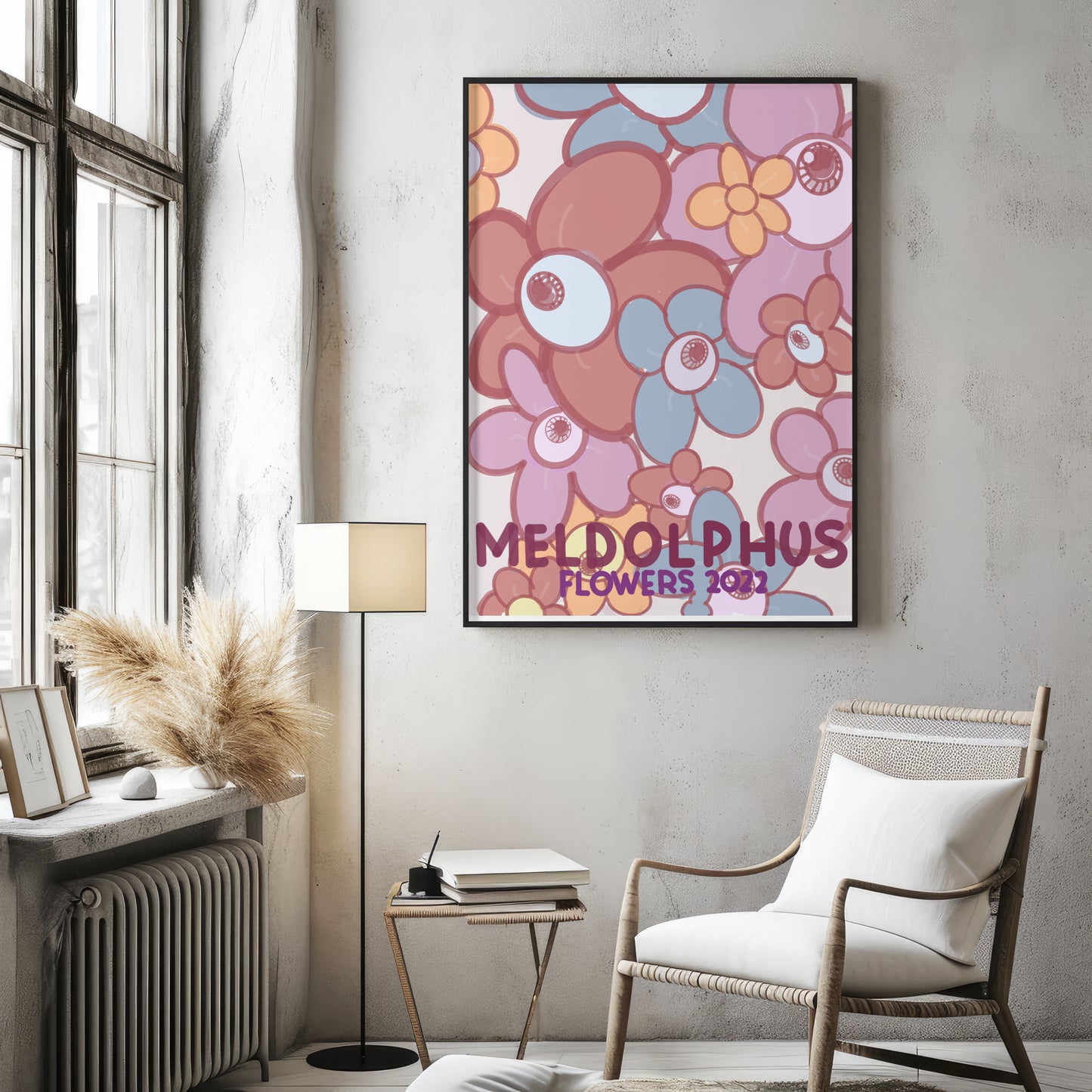 Flowers Signed Poster